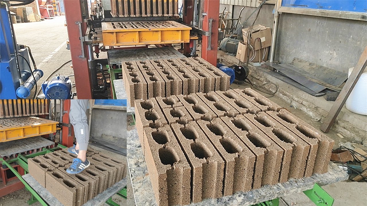 QT1015 automatic PLC concrete cement hollow blocks paving brick