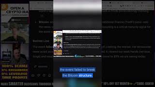 How Venezuela shock became a Bitcoin "liquidity stress test