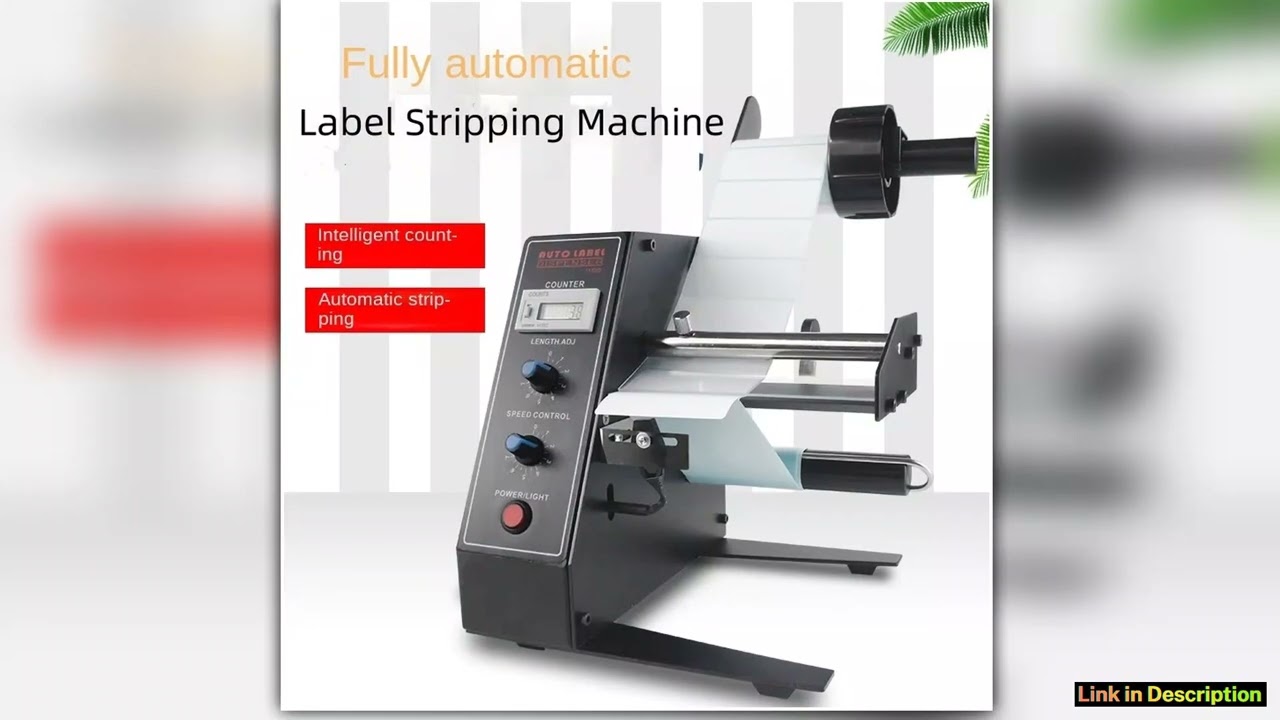 Auto Label Dispenser Device Automatic Sticker Separating Machine AL1150D Counting Function 140mm La