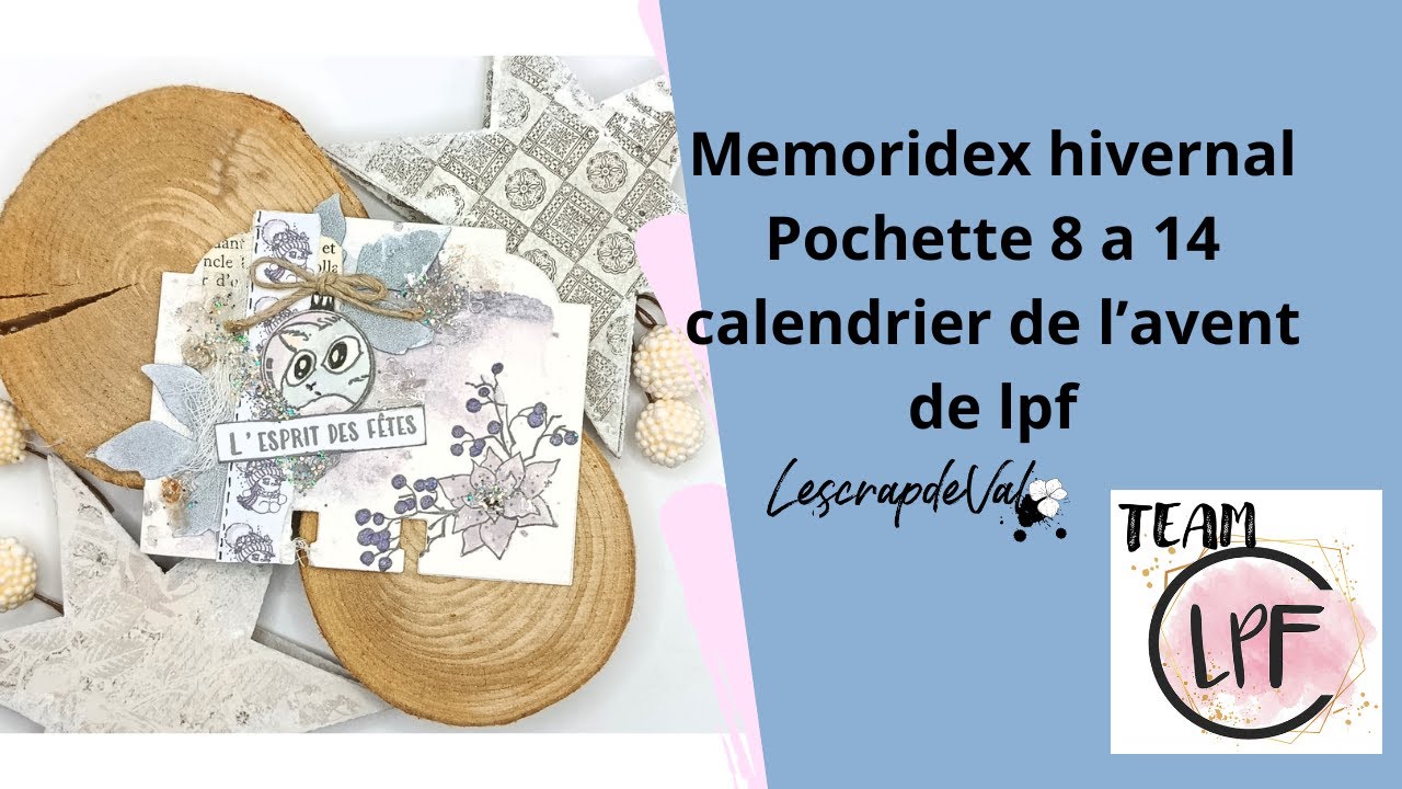 Memoridex hivernal pochette du 8 au 14 calendrier de l'avent lpf