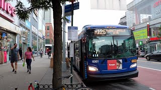 MTA New York City Bus: 2017 New Flyer XD60 Xcelsior Articulated 6061 on the M125 Bus.