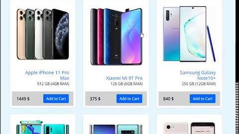 CS50 Final Project - Flask Mobiles Ecommerce