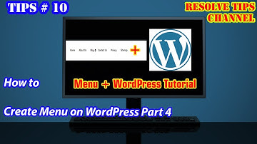 WordPress Menu  How to Create Menu on WordPress Part 4