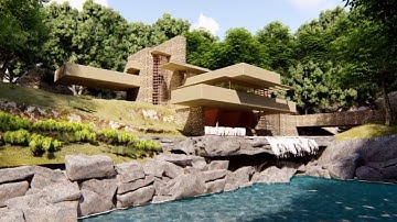 Lumion 8 FALLING WATER [Timelaps Rendering Tutorial]