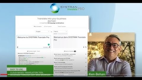 Introducing SYSTRAN Translate PRO