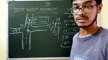 DOUBLE SLIDER CRANK MECHANISM |• ELLIPSE SHAPE |• CUTTING AND RETURN STROKE |• THEORY OF MACHINE 🔥🔥