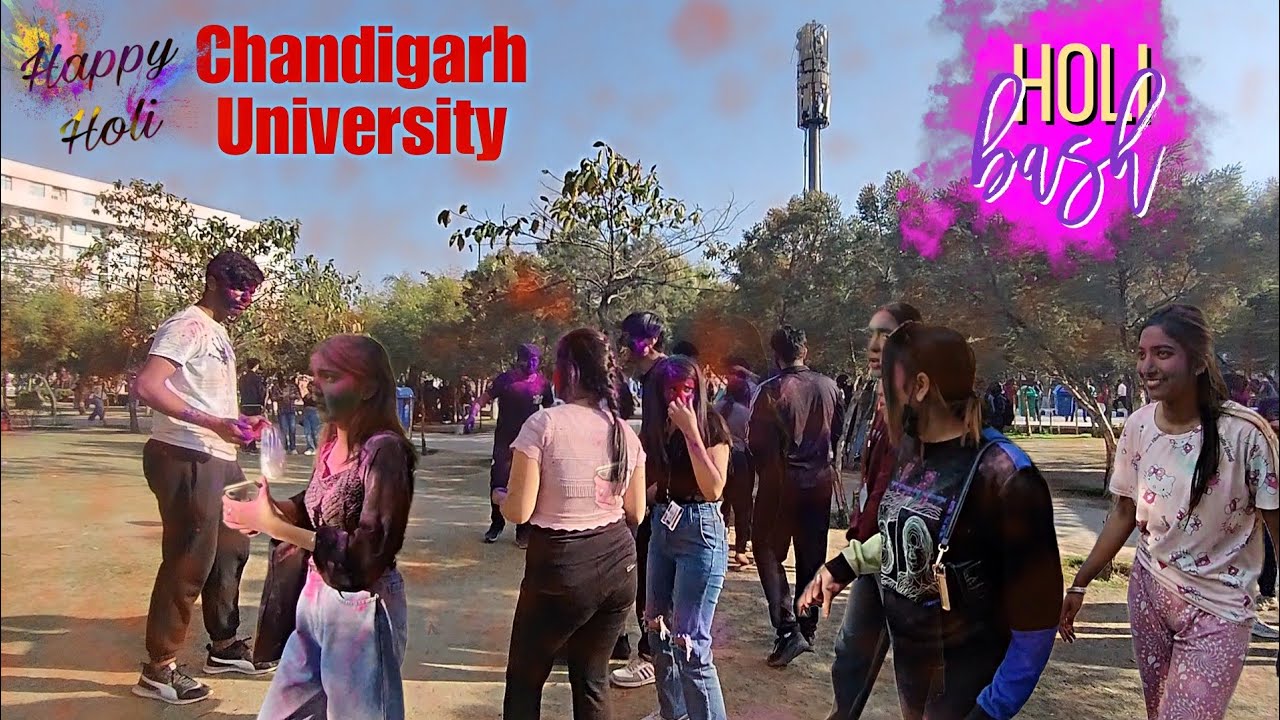 Holi Celebration At Chandigarh University  | Chandigarh Wala