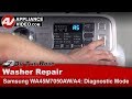 Samsung washer - How to enter into Diagnostic Mode - Error Codes - Troubleshooting