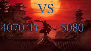 Assassin's Creed Shadows - RTX 4070 Ti vs RTX 5080 - Comparison - 1440p - BENCHMARK