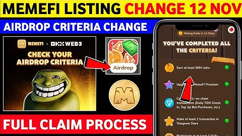 MemeFi Listing Date Change | MemeFi Final Airdrop Criteria | MemeFi New Update Today