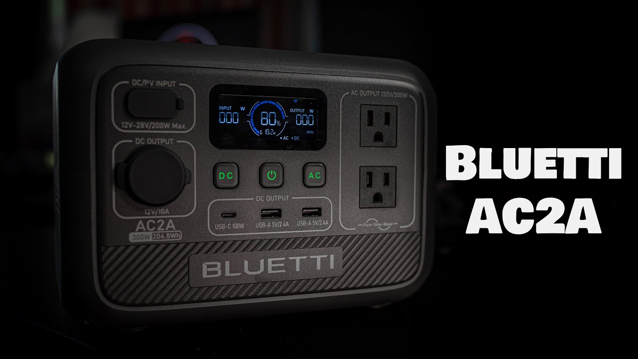 Bluetti ac2a 300w entry level light weight ups lifepo4 power stations