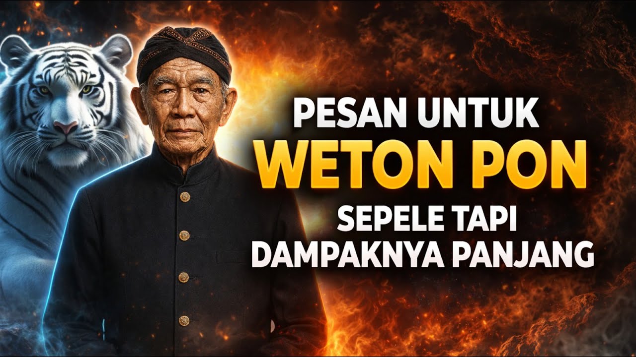 PESAN UNTUK WETON PON, SEPELE TAPI DAMPAKNYA PANJANG | SEPUTAR WETON
