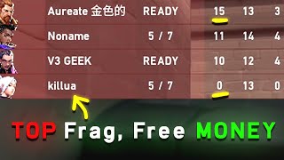 If This WASHED Immortal (Hit Gold 3) TOP FRAGs, We Get FREE MONEY...
