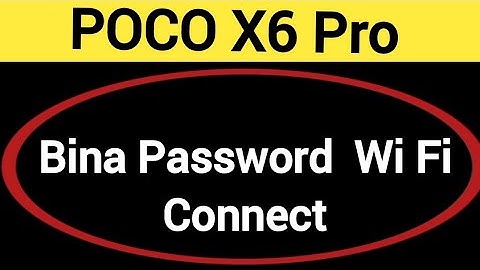 How to connect WiFi via QR code, Poco X6 Pro me Bina password ke Wi Fi connect kaise karen