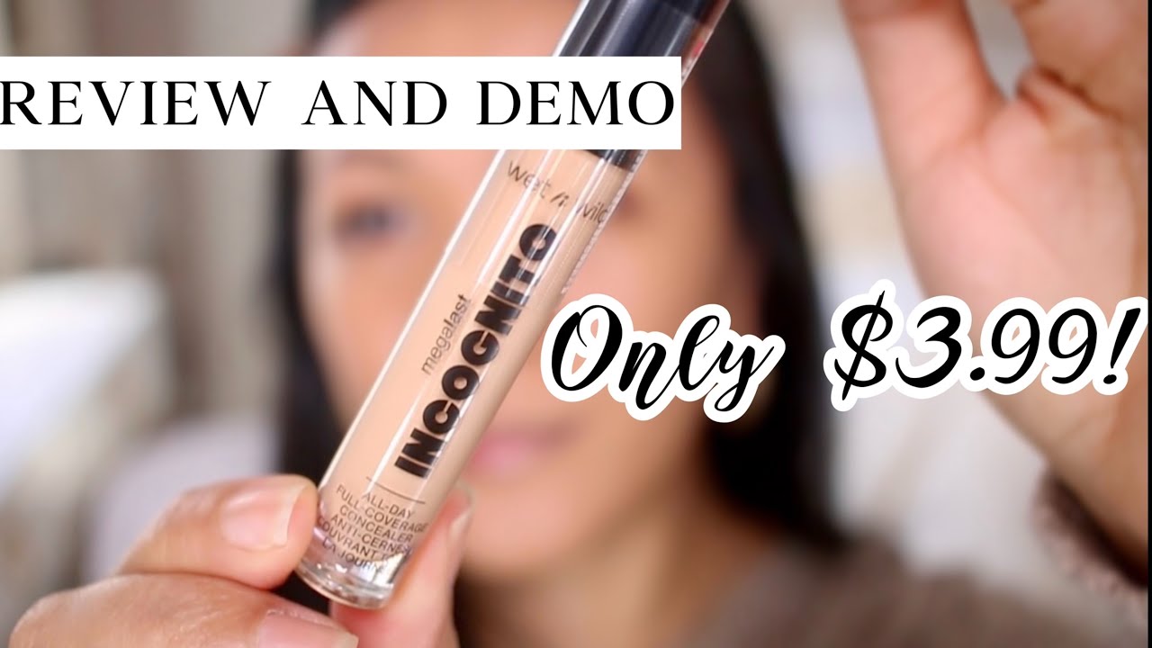 Wet n Wild Megalast Incognito Full Coverage Concealer Review | Supah cheap  makeup only $3.99! - YouTube