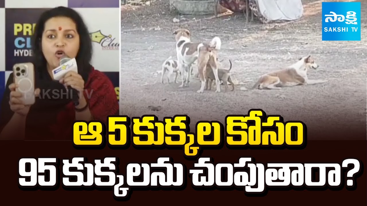 కుక్కలు.. కుక్కలు.. కుక్కలు.. | Renu Desai Fire On Killing Stray Dogs | 