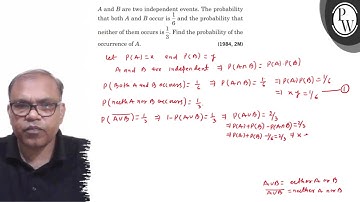 \( A \) and \( B \) are two independent events. The probability tha...