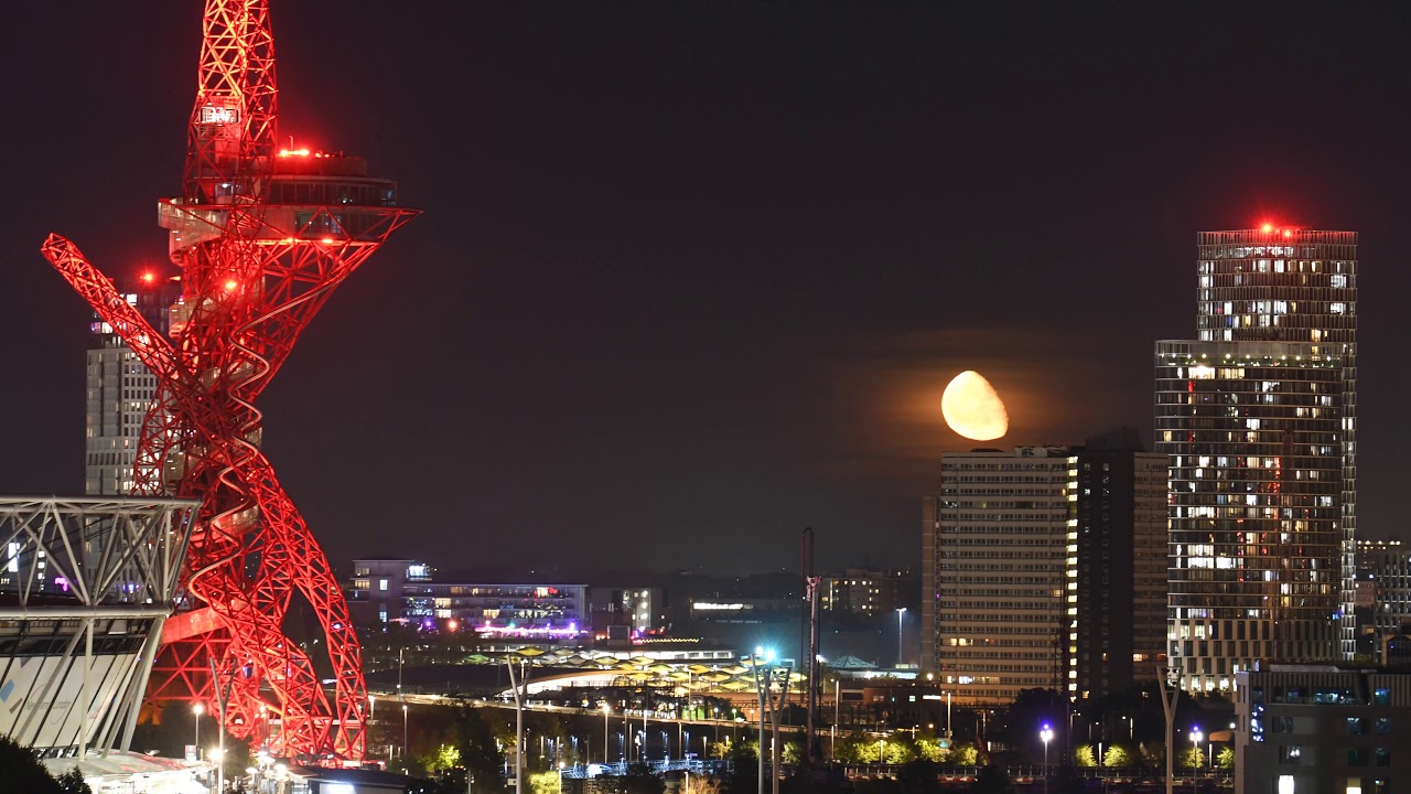 Moonrise timelapse 4k