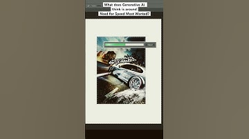 Photoshop Ai completes: Need for Speed: Most Wanted Cover Art [Generative Fill]