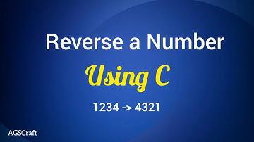 C | How to Reverse a number using C language in Tamil  | Reverse a Number