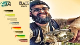 Pêche du sandre et du brochet au leurre souple Black Minnow Fiiish - technique / animation