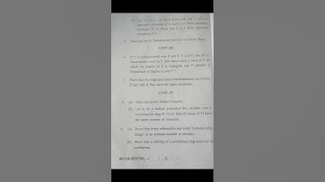 M.Sc.I(Mathematics) Question Paper of Advanced Abstract Algebra (May_2024)(KUK)