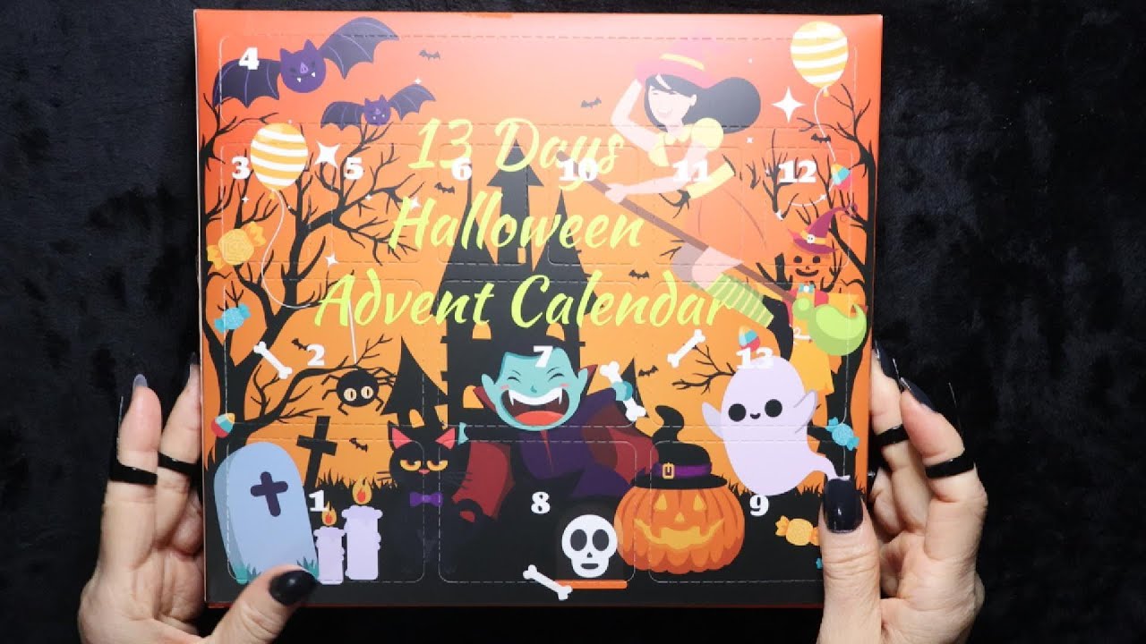 "ASMR Unboxing Halloween Advent Calendar Full of Creepy-Cute Accessories" 