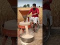 🚲 Turning pedal power into fresh flour! 🌾💪 Simple village innovation at its best. #Shorts