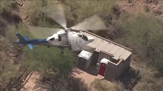 Injured hiker spins mid-air as she's airlifted in Arizona