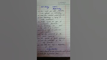 10th Biology chapter 17 important and repeated questions