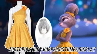 Disney Zootopia 2 Judy Hopps Dress Cosplay Costumes Display