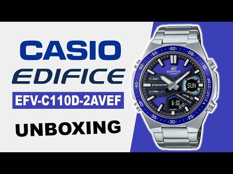 Unboxing - EFV-C110D-2AVEF YouTube Edifice Casio