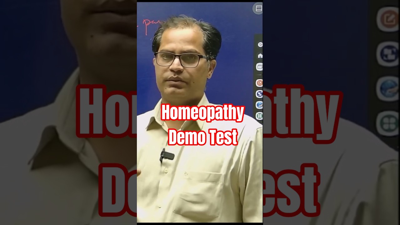 Homeopathy Mock Test Demo | Attempt Now 
