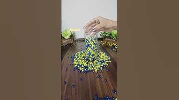 Satisfying Reverse Beads ASMR 💚🌙💙 #reverse #asmr #satisfying