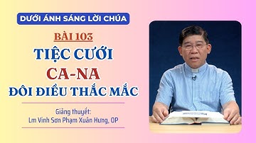 Bài 103: Tiệc cưới Ca-na, đôi điều thắc mắc | DƯỚI ÁNH SÁNG LỜI CHÚA