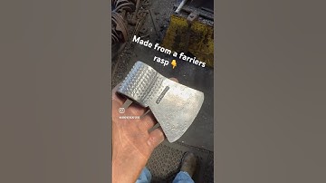 Forge Welded Tomahawk Made From A Farriers Rasp