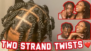 How To: TWO STRAND TWIST MEN’S HAIR | GROW YOUR NATURAL HAIR FAST| BOYFRIEND TAG | Maati Kheprimeni