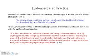 Evidence-Based Practice