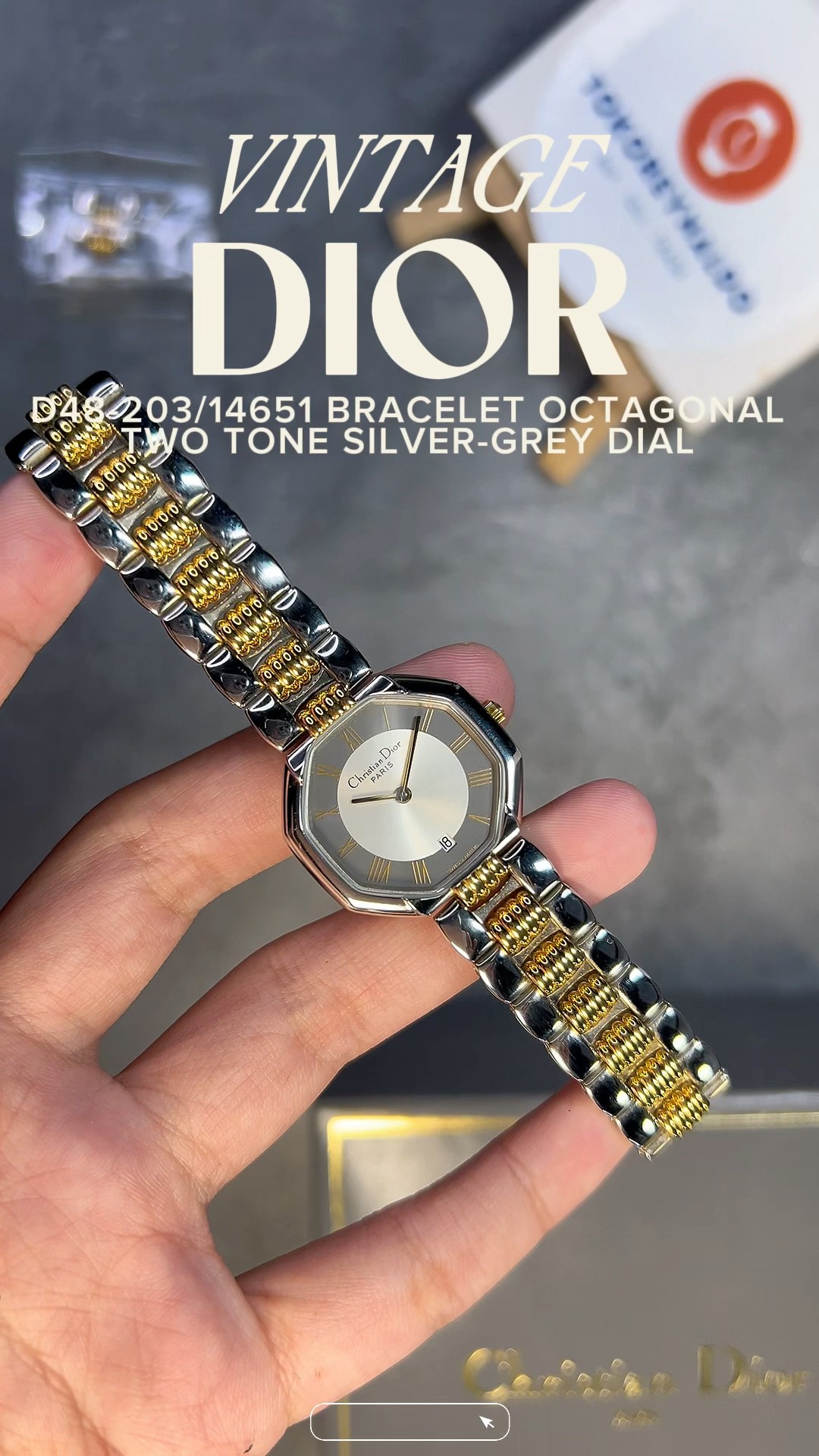 Vintage Dior D48-203/14651 #jamtangan #tokoreynaldo #seiko