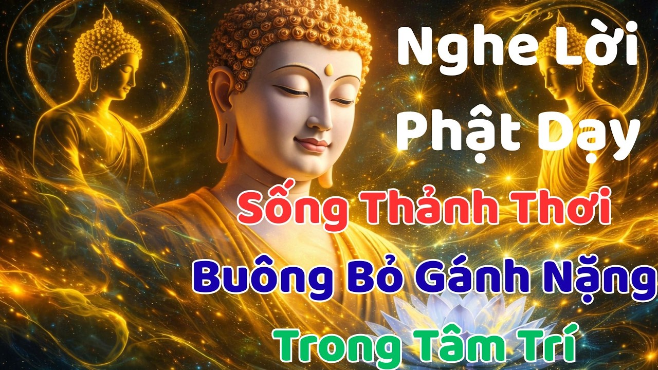 Lời Phật Dạy: Sống Thảnh Thơi. Buông Bỏ Những Gánh Nặng Trong Tâm Trí#phatphap #songannhien #buongbo