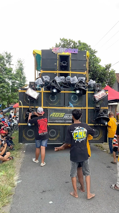 Sound horeg ags audio 6 sub parathel speaker pd 18 karnaval deyeng