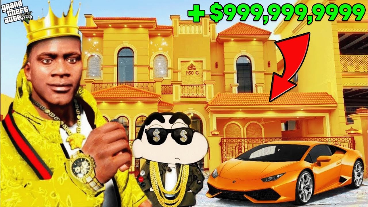 FRANKLIN TOUCH ANYTHING BECOME GOLD || EVERYTHING IS FREE IN GTA 5