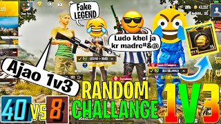 Random Conquror and LEGEND call me noob and i  challange for 1v3 TDM | PUBG MOBILE | MrKHAN