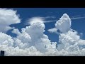 【台風】東京湾の積乱雲タイムラプス 真下は大雨 羽田空港RW22アプローチ
