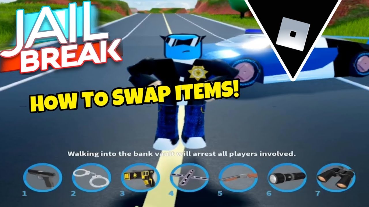 How To Swap Items In Mobile Improved Roblox Jailbreak Youtube