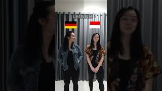 German & Indonesian Alphabets are similar? #shorts