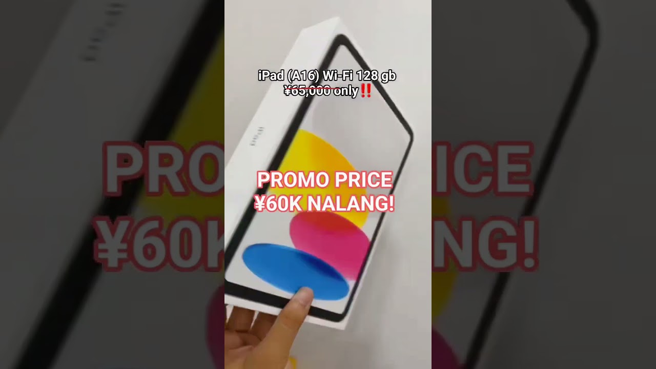 🔥iPad A16 brand new sealed! Ang mura na nito Kabayan! Get get aw mo na 😊🇵🇭🇯🇵 