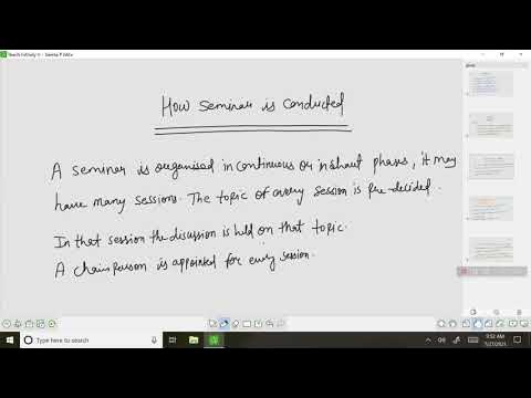 Business Communication - Seminar, meaning , characterstics and how to