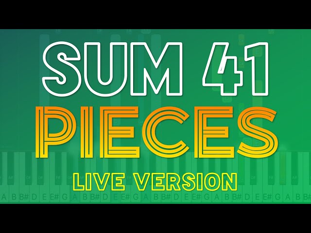 Sum 41 -  Pieces  Piano Chords Lesson 
