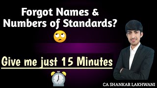 Magic Trick to remember Name & Numbers of SA/SRS/SRE/SAE in just 15 Minutes I CA Final & Inter Audit